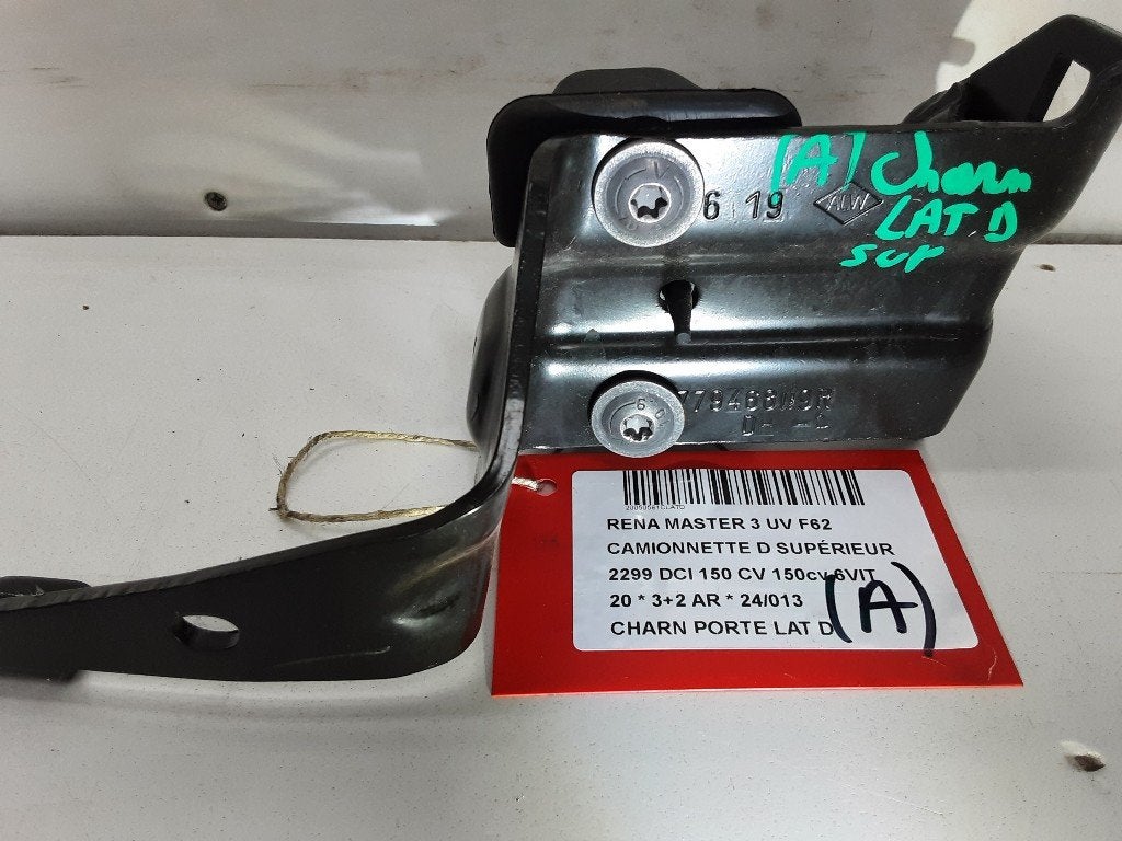 CHARNIERE DE PORTE Renault Master III (FV) (777946809R), Renault, Mevr. I. Hauben, Utilisé, Rue de l'Espoir 34 34
4030  GRIVEGNÉE, BE