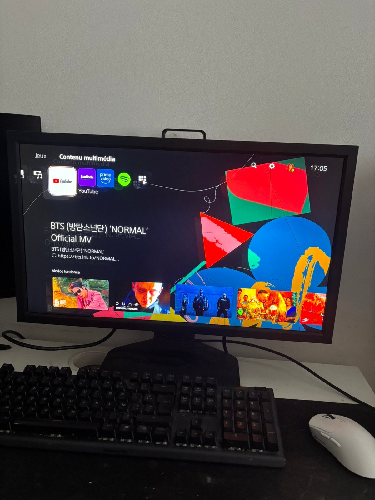 ECRAN 144Hz + CLAVIER SOURIS, Informatique & Logiciels, Ordinateurs de bureau, Enlèvement, Comme neuf, Gaming
