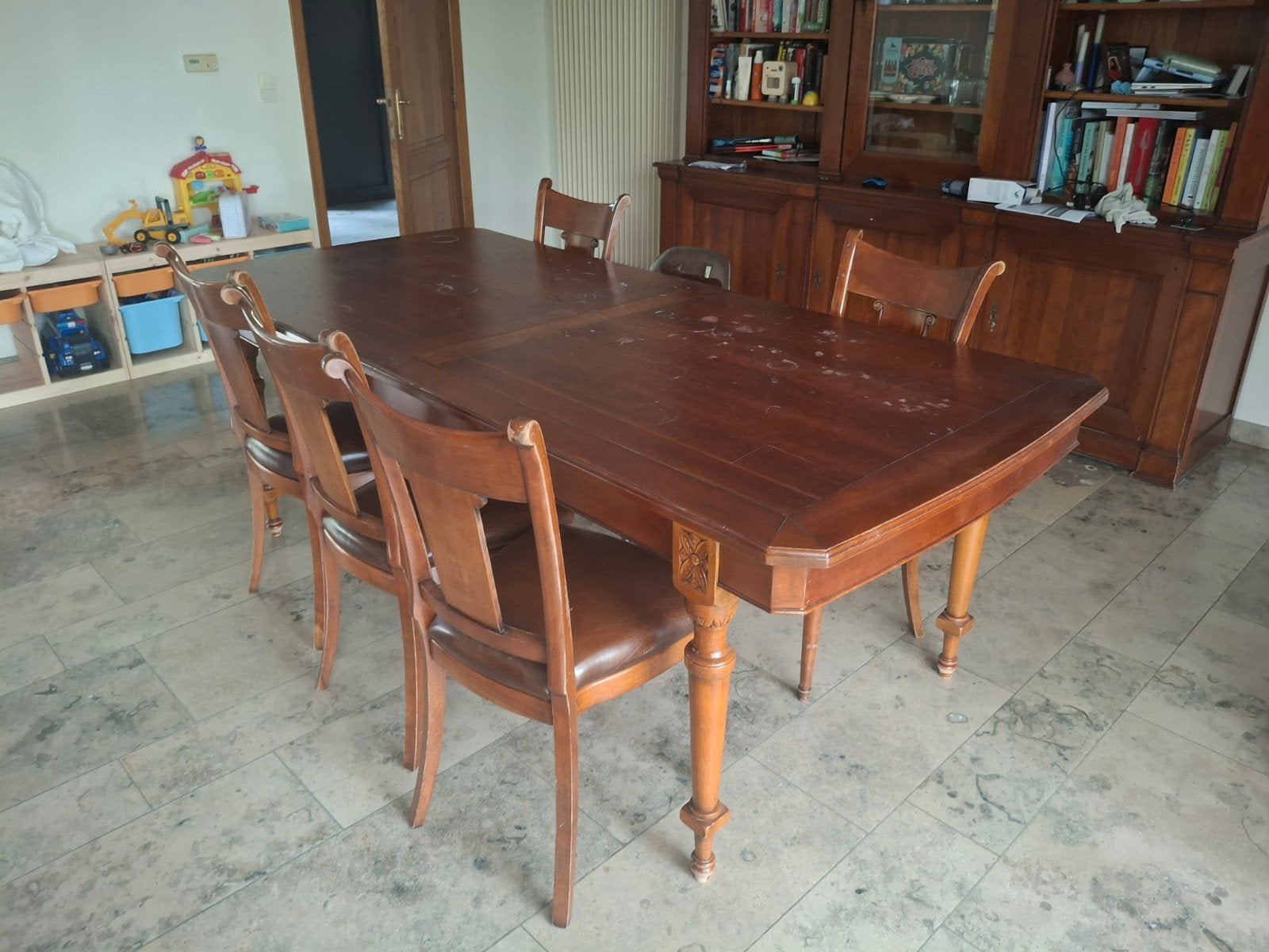 tafel massief hout, Antiek en Kunst, Ophalen