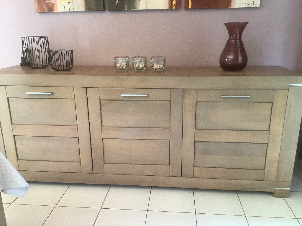 Dressoir, 200 cm ou plus, Comme neuf, Enlèvement, Chêne