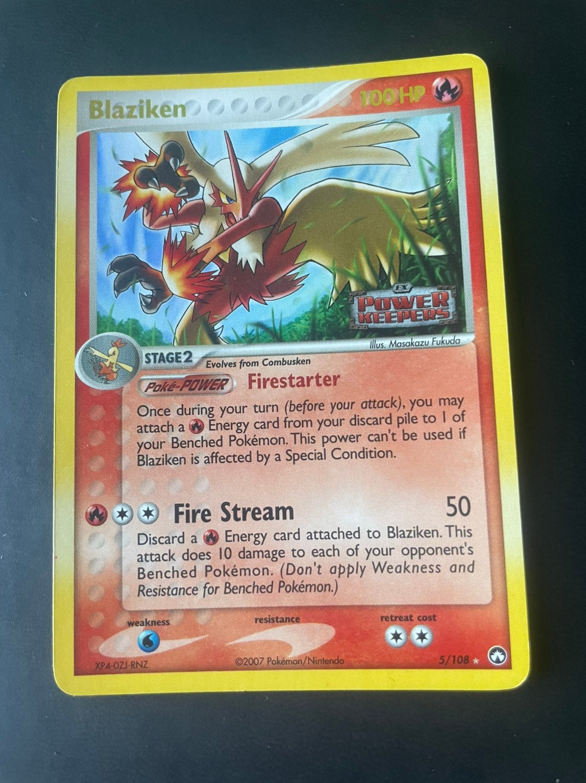 Blaziken reverse holo stamped pokeon kaart, Enlèvement ou Envoi, Comme neuf