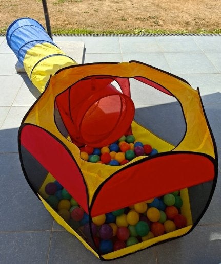 Aire de jeux enfant – piscine à balles, balles et tunnel, Enlèvement ou Envoi, Utilisé, Autres types