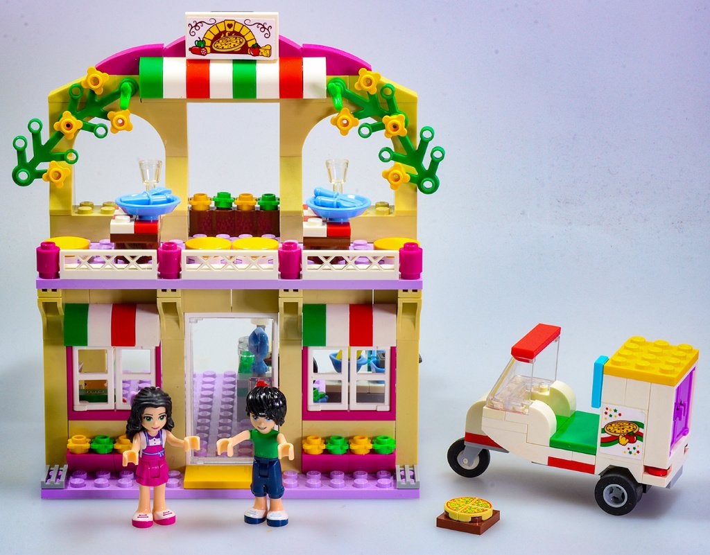 Lego Friends 41311 “Heartlake pizzeria” - volledige set, Gebruikt, Lego, Ophalen of Verzenden, Complete set