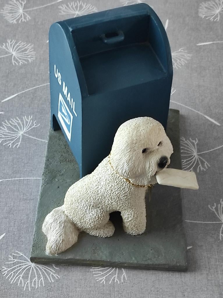 beeldjes van een bichon frisé, Ophalen of Verzenden, Zo goed als nieuw, Dier