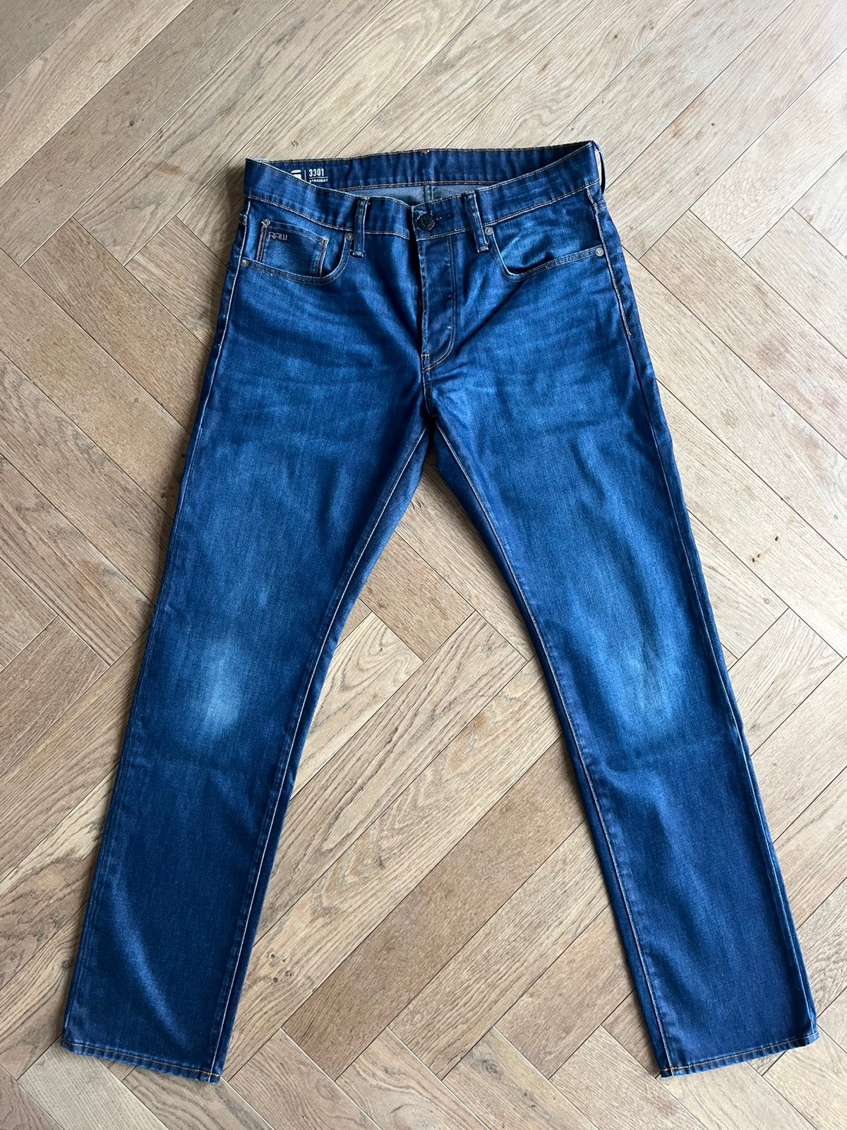 G-star RAW droite 3301 Z.G.A.N W33 L34, Enlèvement ou Envoi, Comme neuf, Autres couleurs, W33 - W34 (confection 48/50)