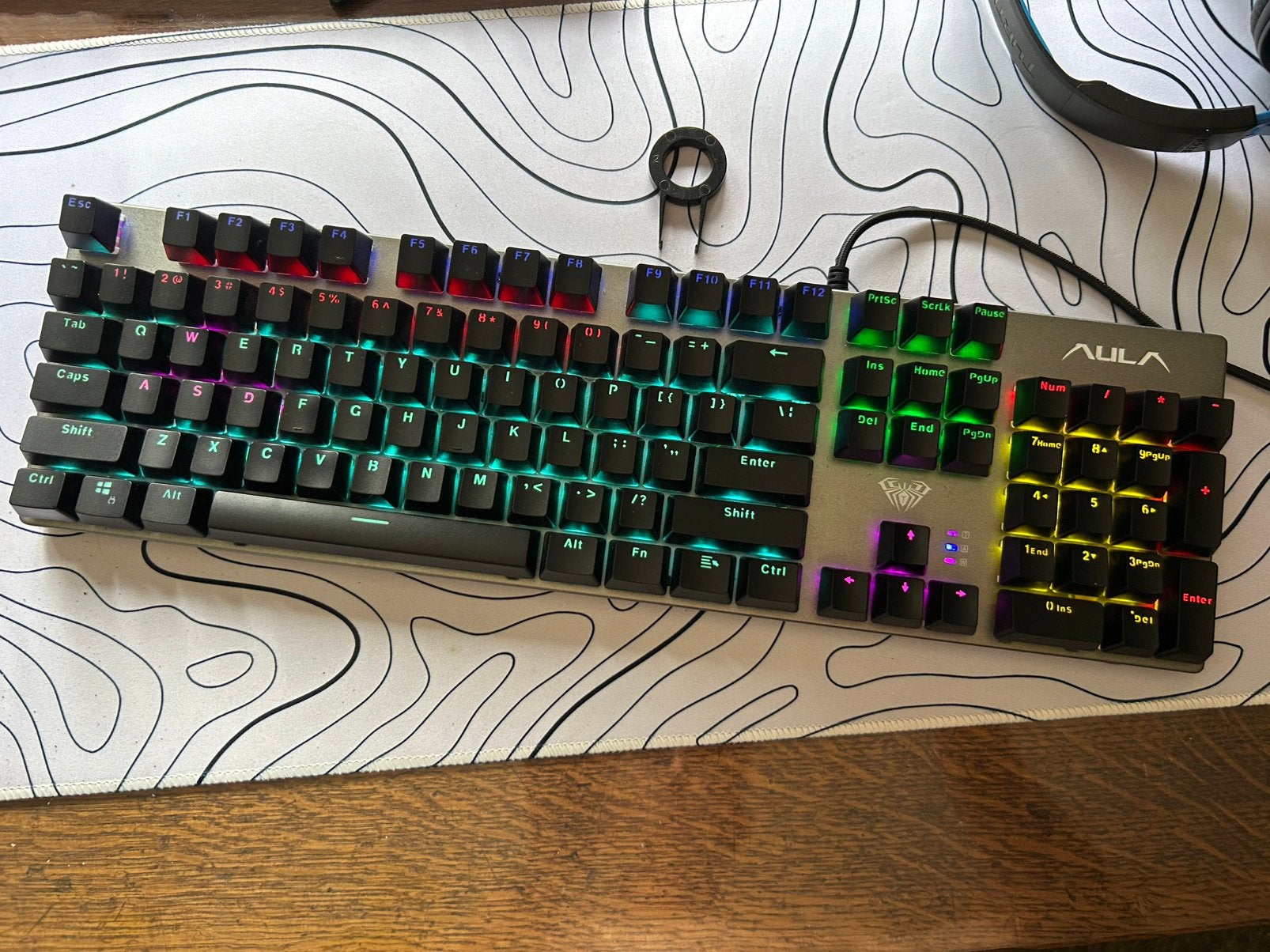 Aula gaming keyboard, Computers en Software, Toetsenborden, Ophalen, Hot-swappable, Zo goed als nieuw, Qwerty