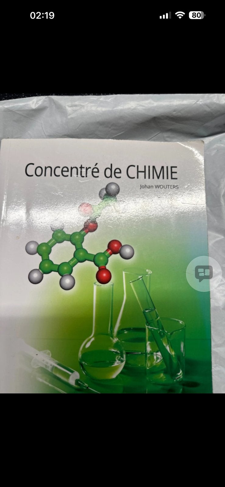 Livre de Concentré de Chimie Johan Wouters, Livres, Enlèvement ou Envoi, Comme neuf, Chimie