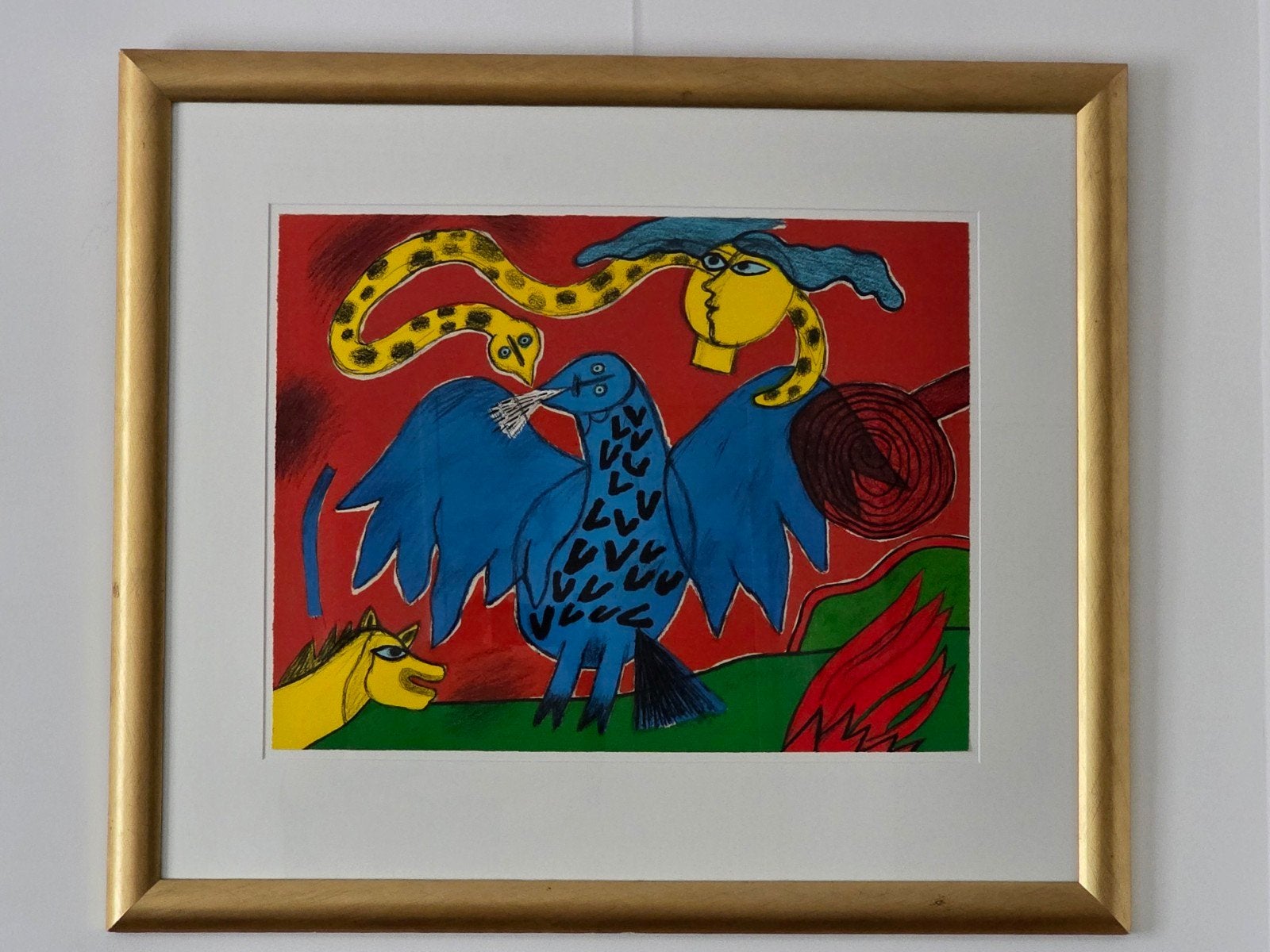 Corneille - Memoire de Bali - Gesigneerd - 12/100, Antiek en Kunst, Gesigneerd, Ophalen of Verzenden, Zeefdruk