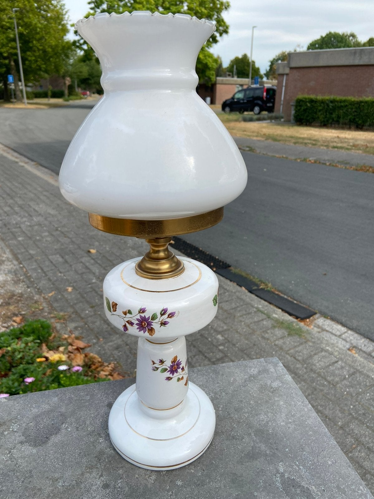 Vintage schemerlamp van de jaren 1970 - 43cm x 18cm diameter, Gebruikt, Overige merken, Vintage, 43 cm