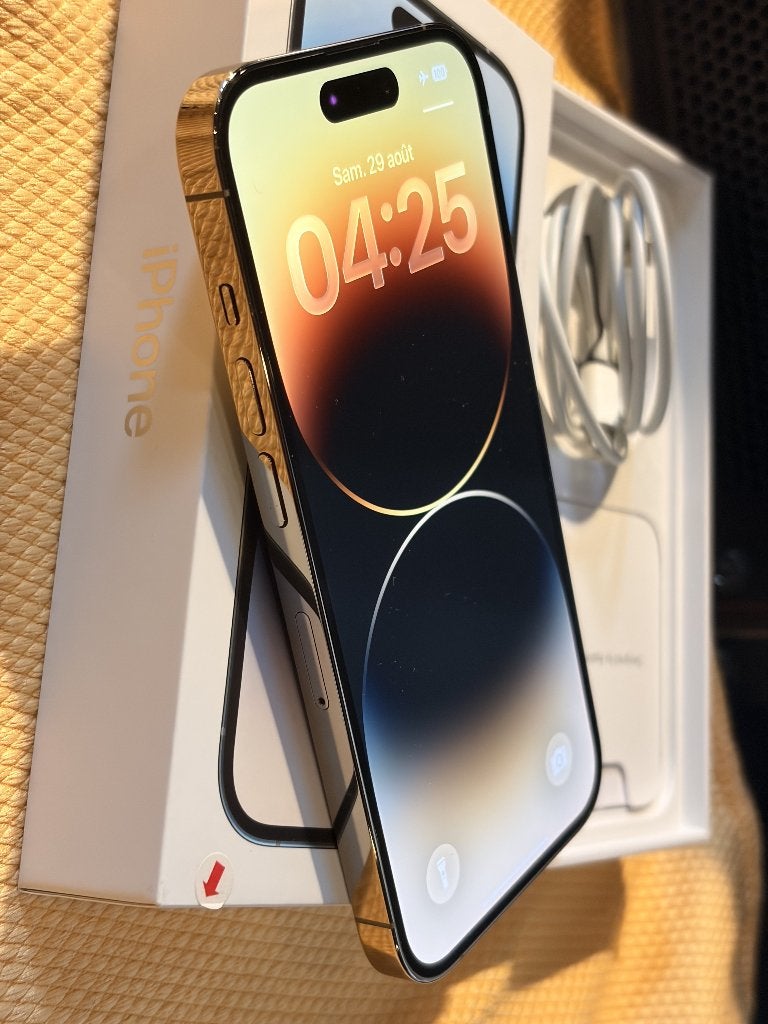 iPhone 14 pro, Télécoms, Téléphonie mobile | Apple iPhone, Enlèvement ou Envoi, Or, Comme neuf, Sans abonnement