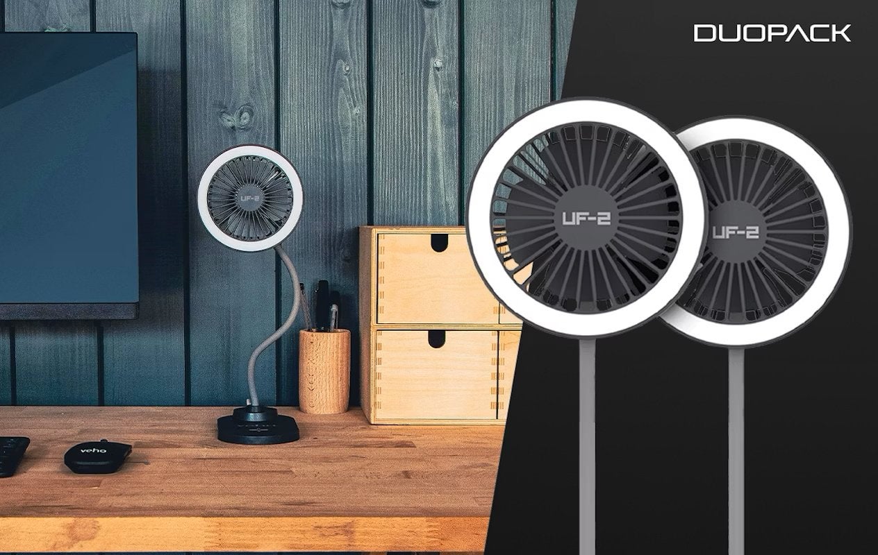 Lot de 2 ventilateurs de bureau 50% new !!, Electroménager, Enlèvement ou Envoi, Comme neuf