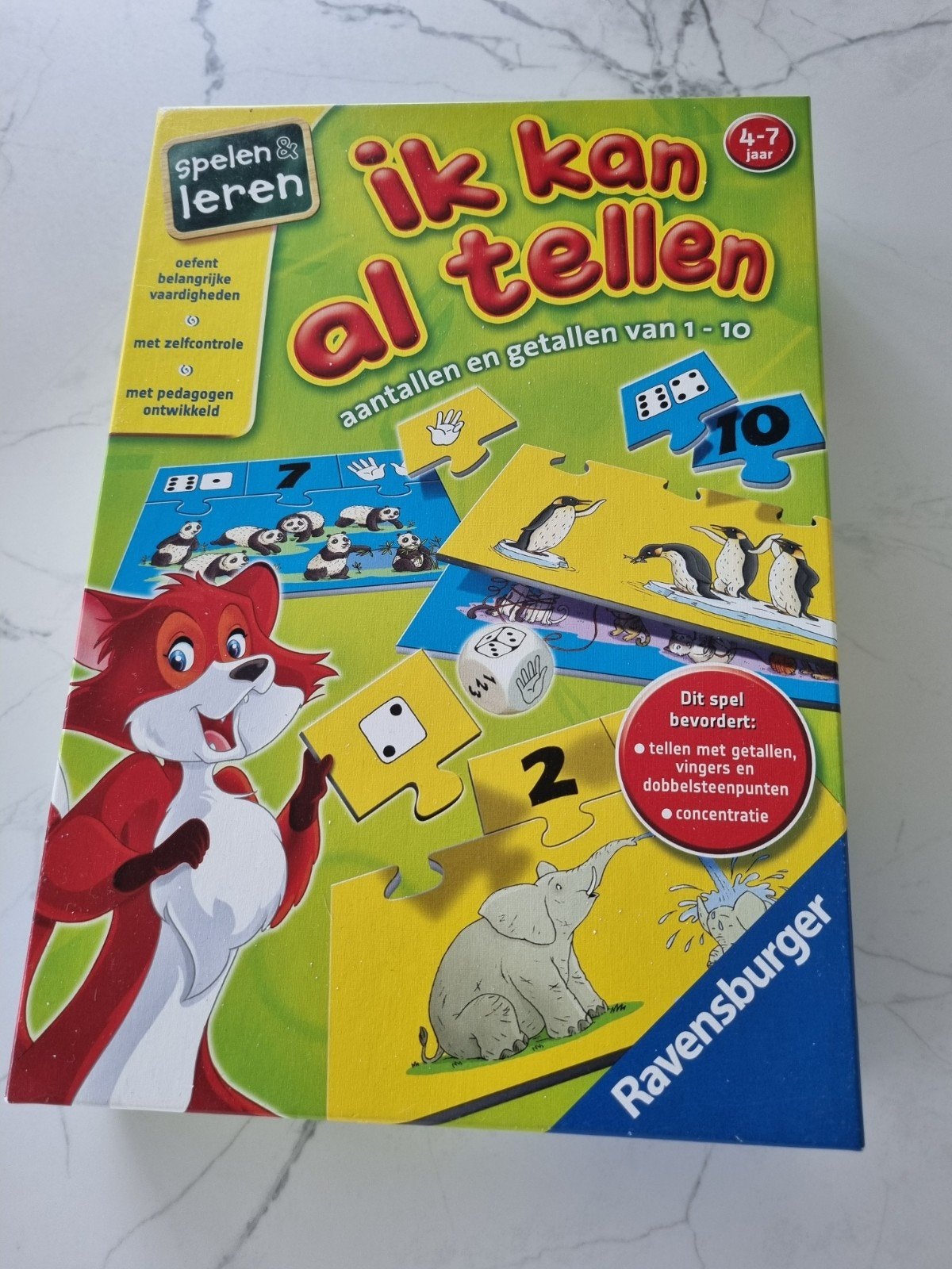Speeldoos 'ik kan al tellen' Ravensburger, Hobby en Vrije tijd, Gezelschapsspellen | Kaartspellen, Ophalen