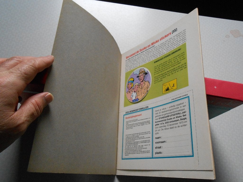 Karl may 37h De waterzoeker 1973 1 ste druk. 2 stickers., Neuf, Enlèvement ou Envoi, Willy Vandersteen, Une BD