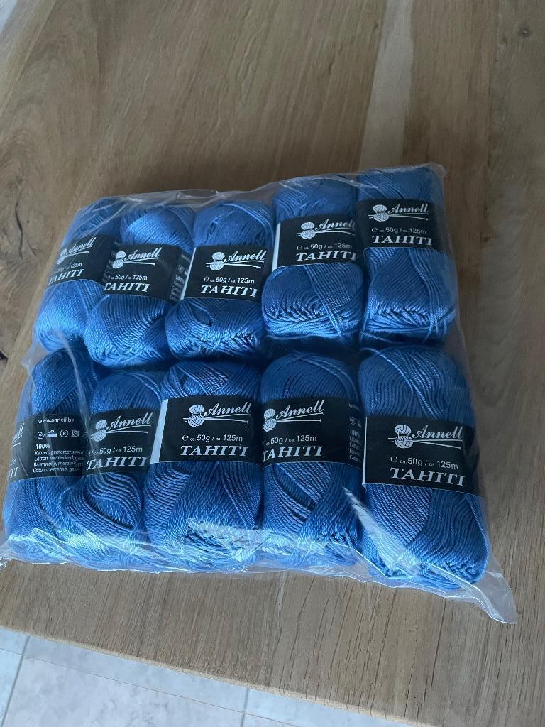 Annell Tahiti katoen blauw, Ophalen, Nieuw, Breien of Haken, Wol of Garen