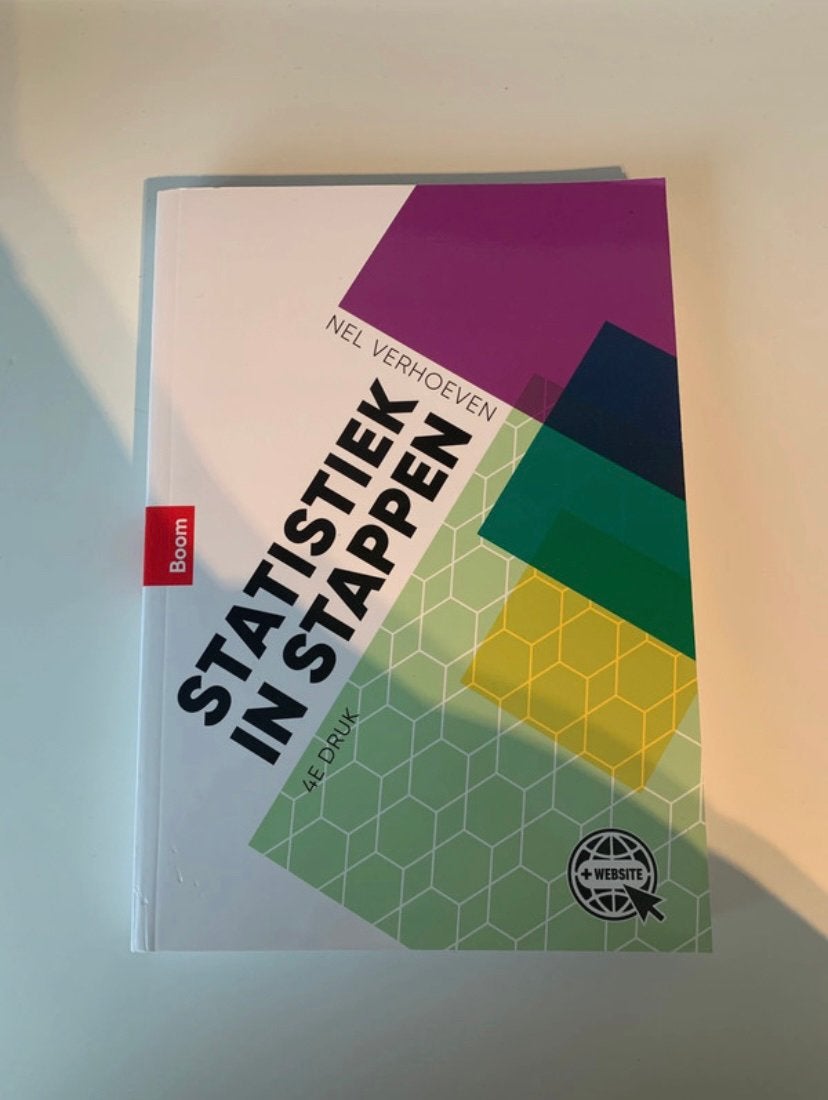 Statistiek in stappen, Boeken, Ophalen of Verzenden, Zo goed als nieuw, Hoger Onderwijs