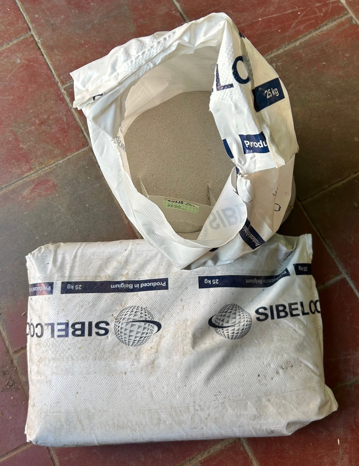 Sable blanc pour sablage séché SIBELCO 25kg, Bricolage & Construction, Enlèvement, Utilisé, Blanc