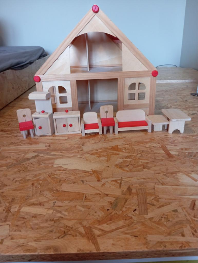 Speelgoed poppenhuis, Kinderen en Baby's, Speelgoed | Poppenhuizen, Ophalen, Zo goed als nieuw, Poppenhuis