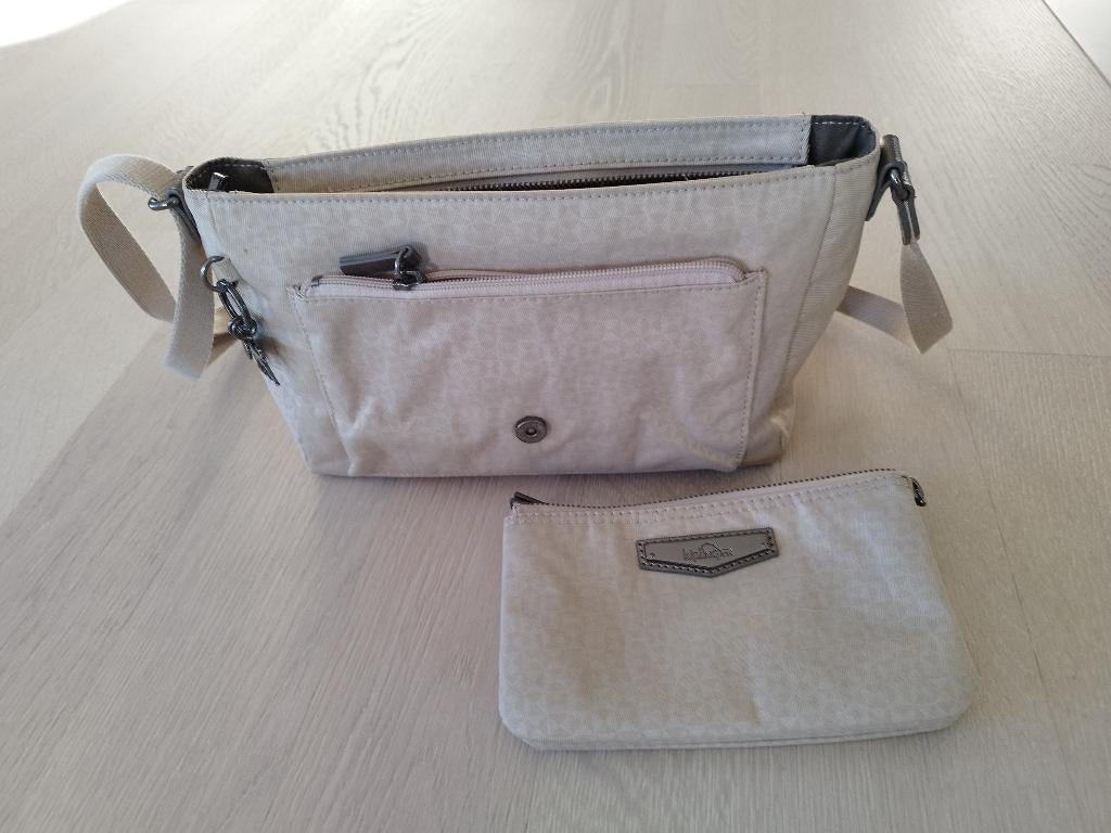 Handtasje met portefeuille, Enlèvement, Comme neuf, Beige