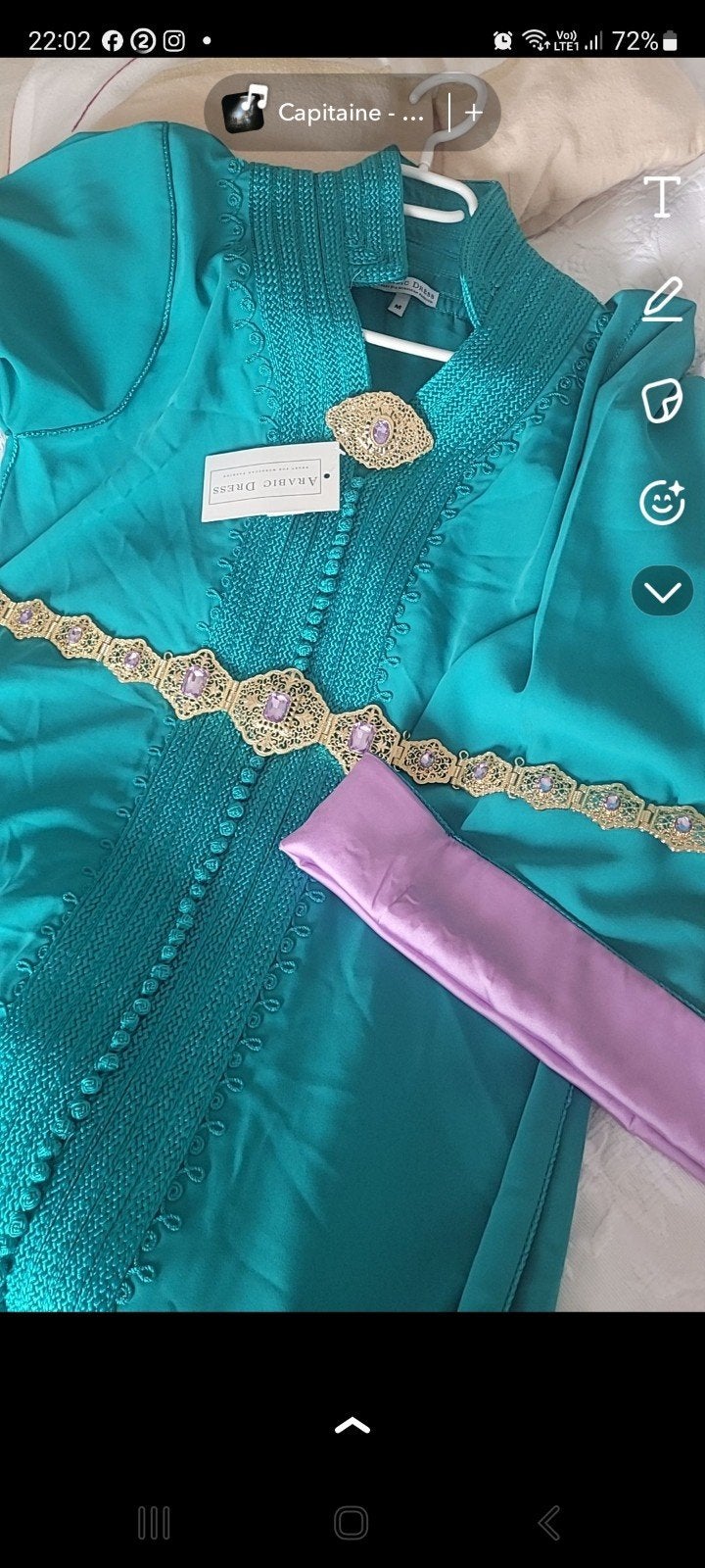 caftan, Enlèvement ou Envoi