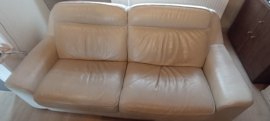 Divan cuir 3 places, Trois personnes, 100 à 125 cm, 200 à 250 cm, Banc droit