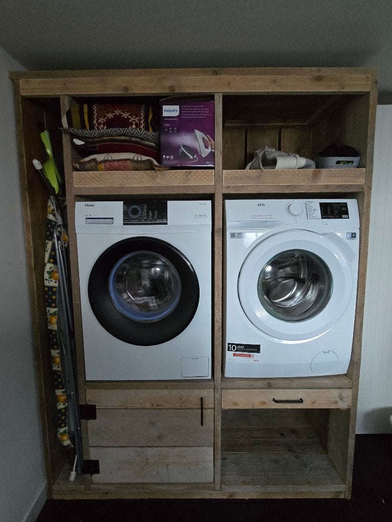 Wasmachine kast met opbergruimte te koop, Huis en Inrichting, Kasten | Overige, Ophalen, Zo goed als nieuw