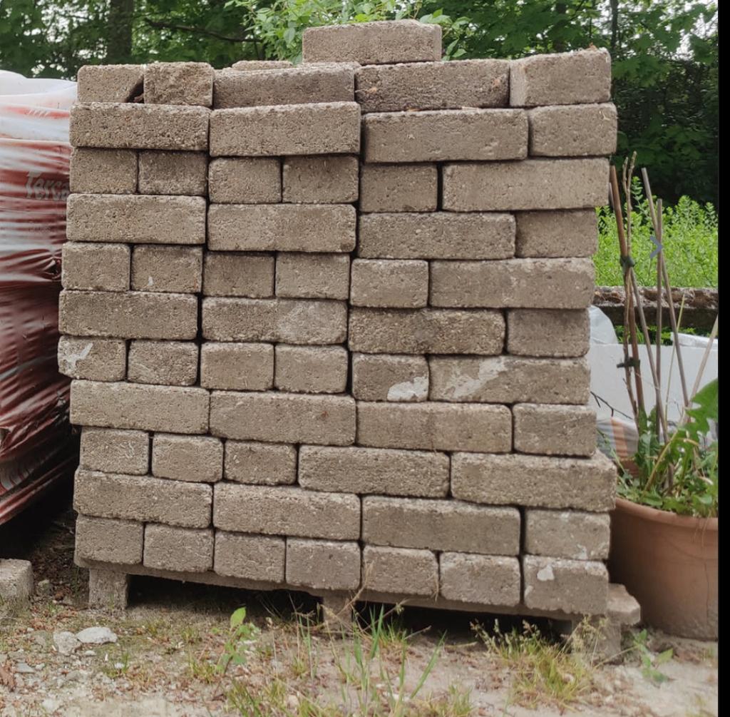 Beton klinkers, Tuin en Terras, Tegels en Klinkers, Ophalen, Gebruikt, Beton, Klinkers