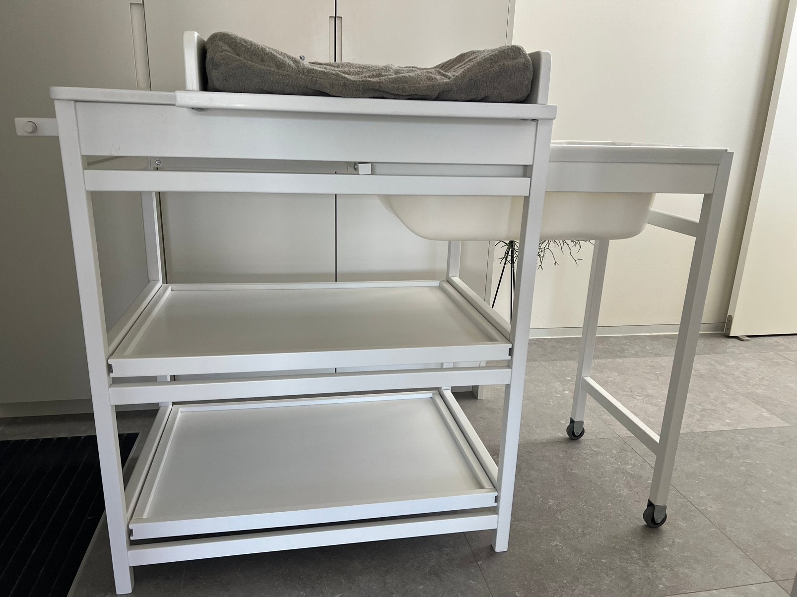 Quax verzorgtafel+badje, Enlèvement, Utilisé, Baignoire