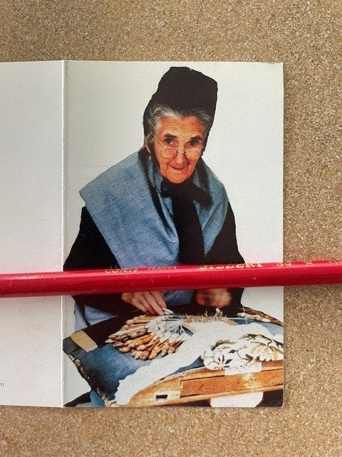 Kantwerkster/Spellewerkege Mevr Adelaïde STEVENS  Ooigem, Ophalen of Verzenden, Bidprentje