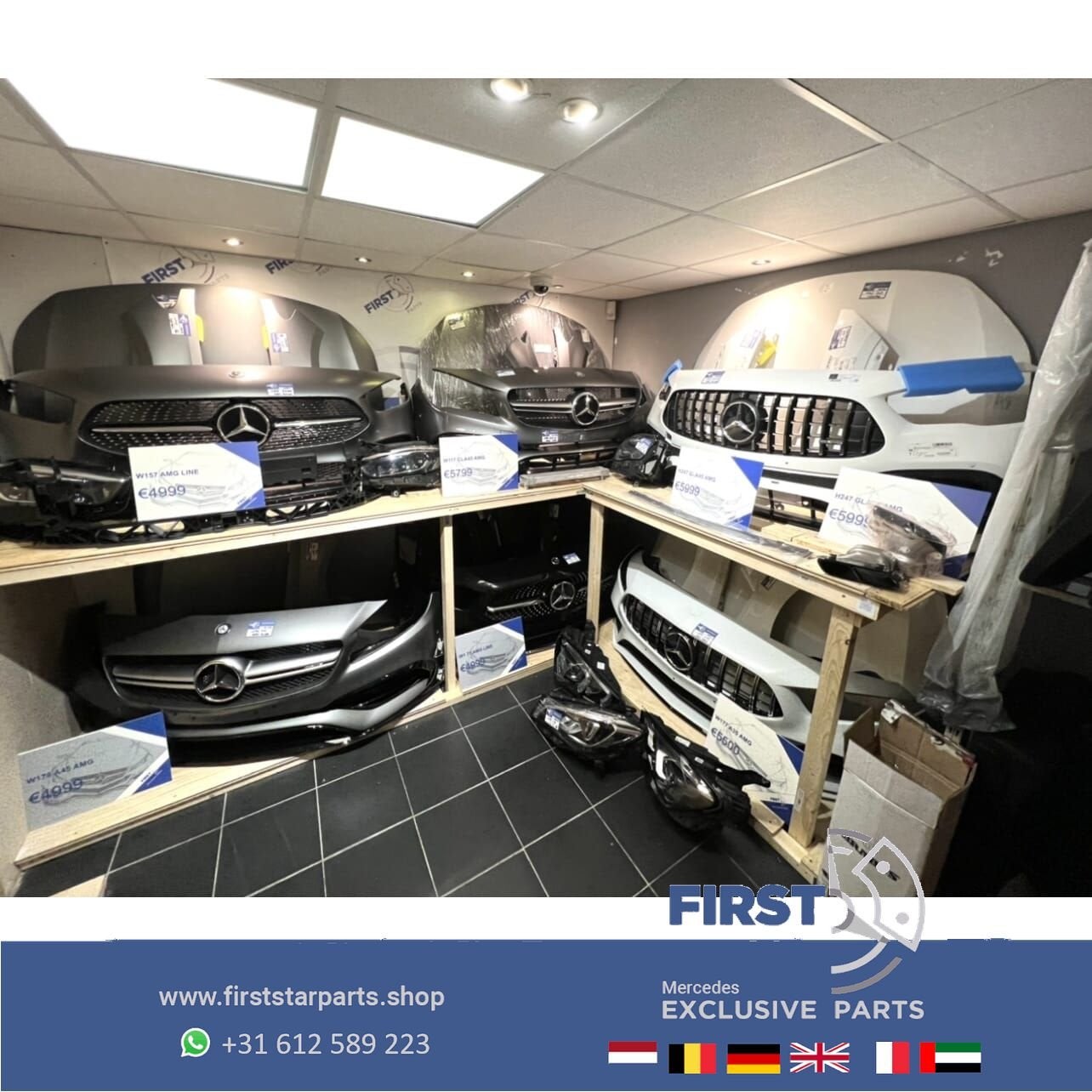 W213 S213 E53 V8 AMG LOGO SET ZWART EMBLEMEN SET Mercedes E, Gebruikt, -, Ophalen of Verzenden, -