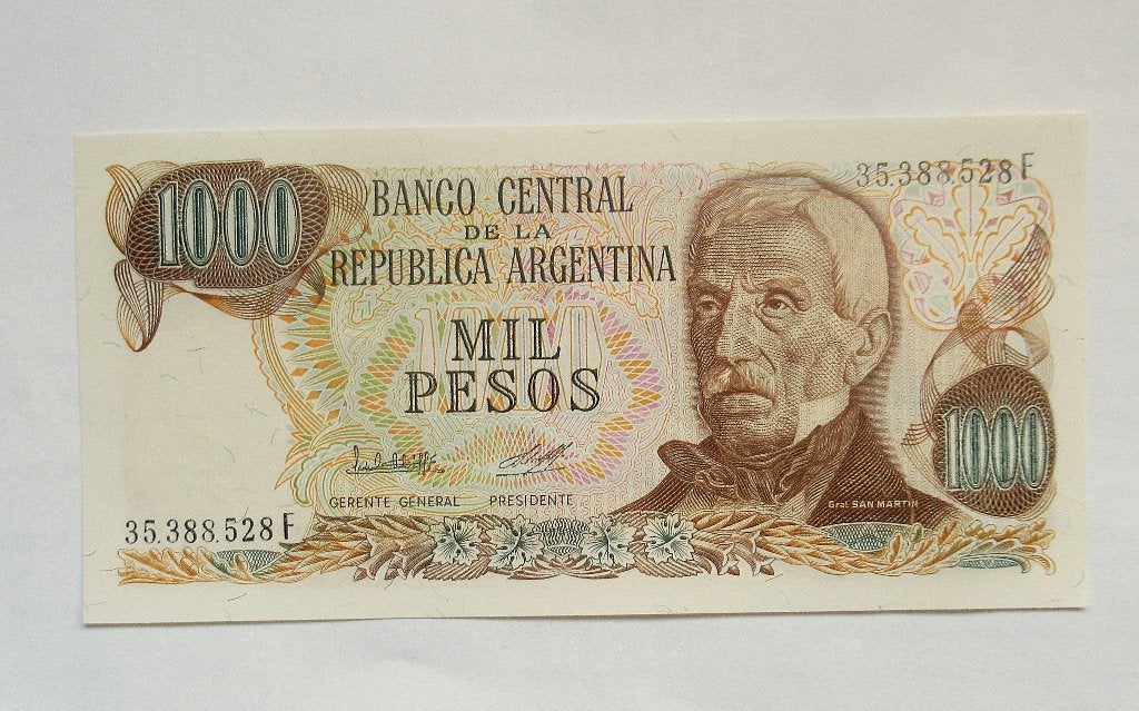 Argentinië 1000 Pesos 1976, Timbres & Monnaies, Envoi, Amérique du Sud