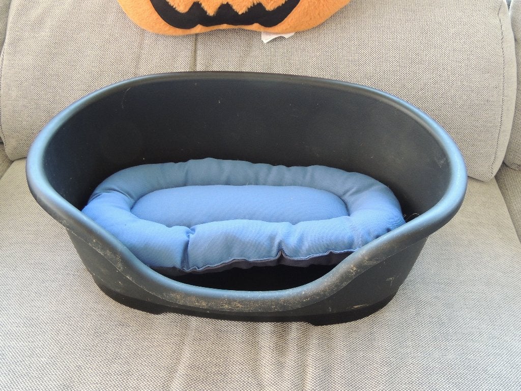 Petit panier en plastique avec coussin, Enlèvement, Autre
