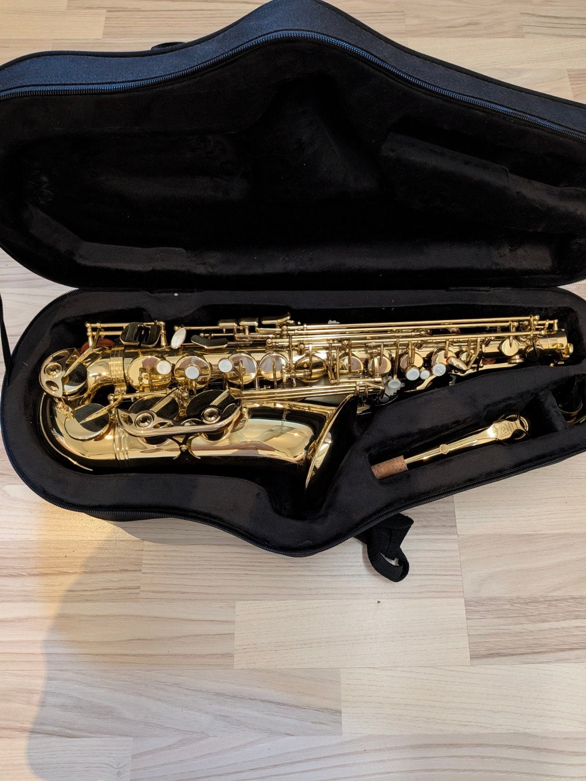 saxophone full équipé, Musique & Instruments, Instruments à vent | Saxophones, Enlèvement, Comme neuf, Alto, Avec valise