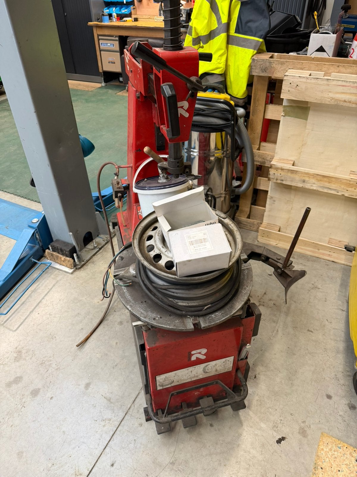Banden machine, Ophalen, Gebruikt