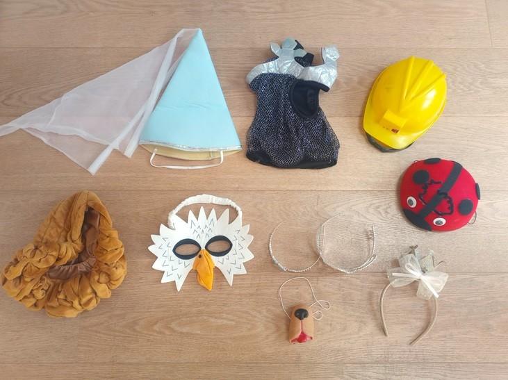 déguisement / accessoires de carnaval - divers couvre-chefs, Ophalen, Gebruikt
