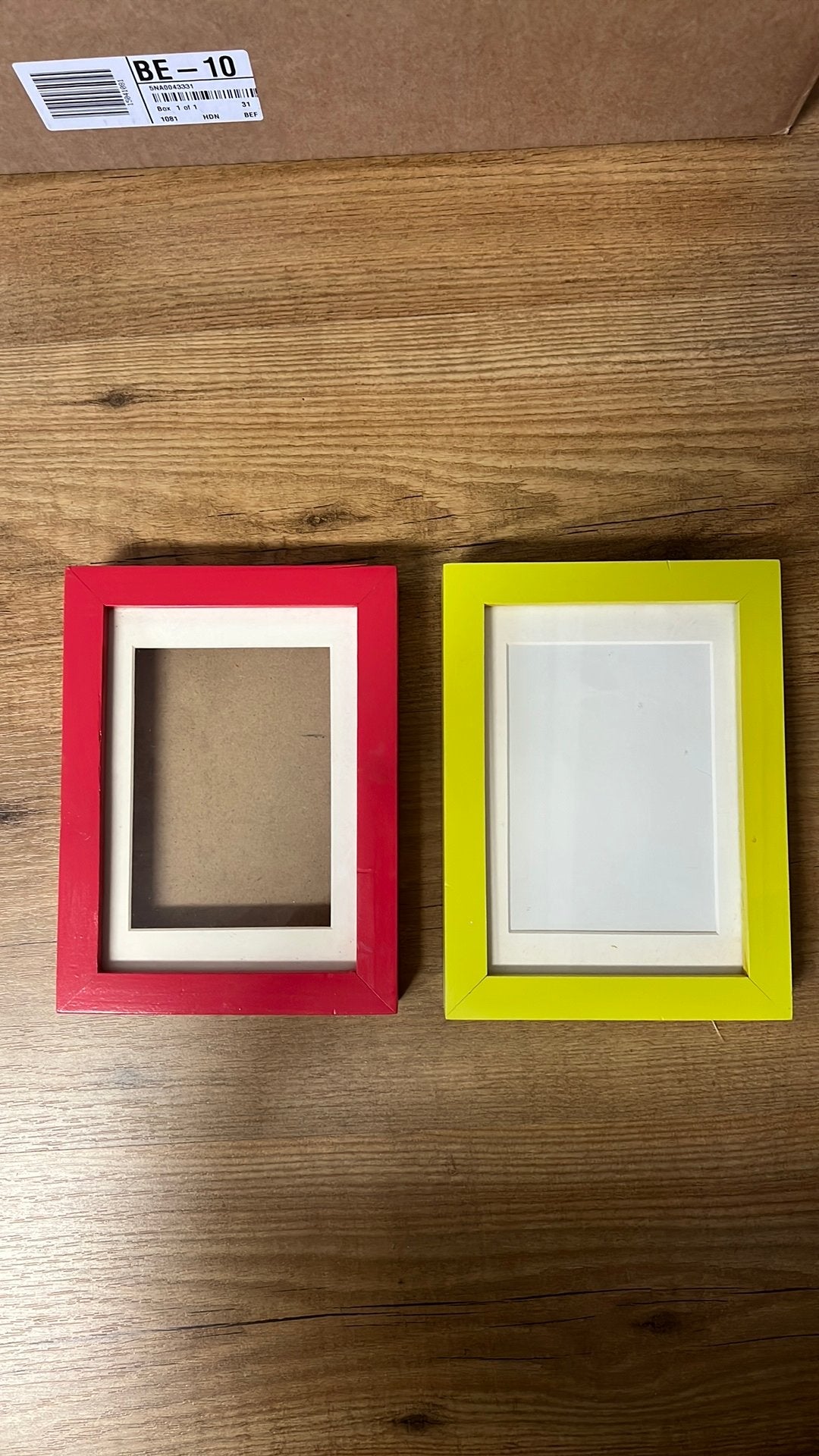 Fotokaders 15x20cm roze en groen, Audio, Tv en Foto, Fotografie | Fotolijsten, Ophalen, Gebruikt, Hout