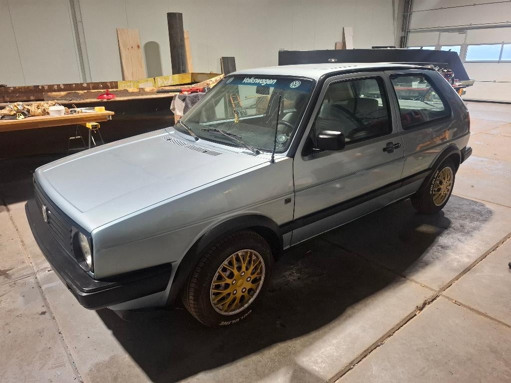 Volkswagen Golf mk2 Manhattan, Auto's, Stof, Blauw, Bluetooth, Blauw