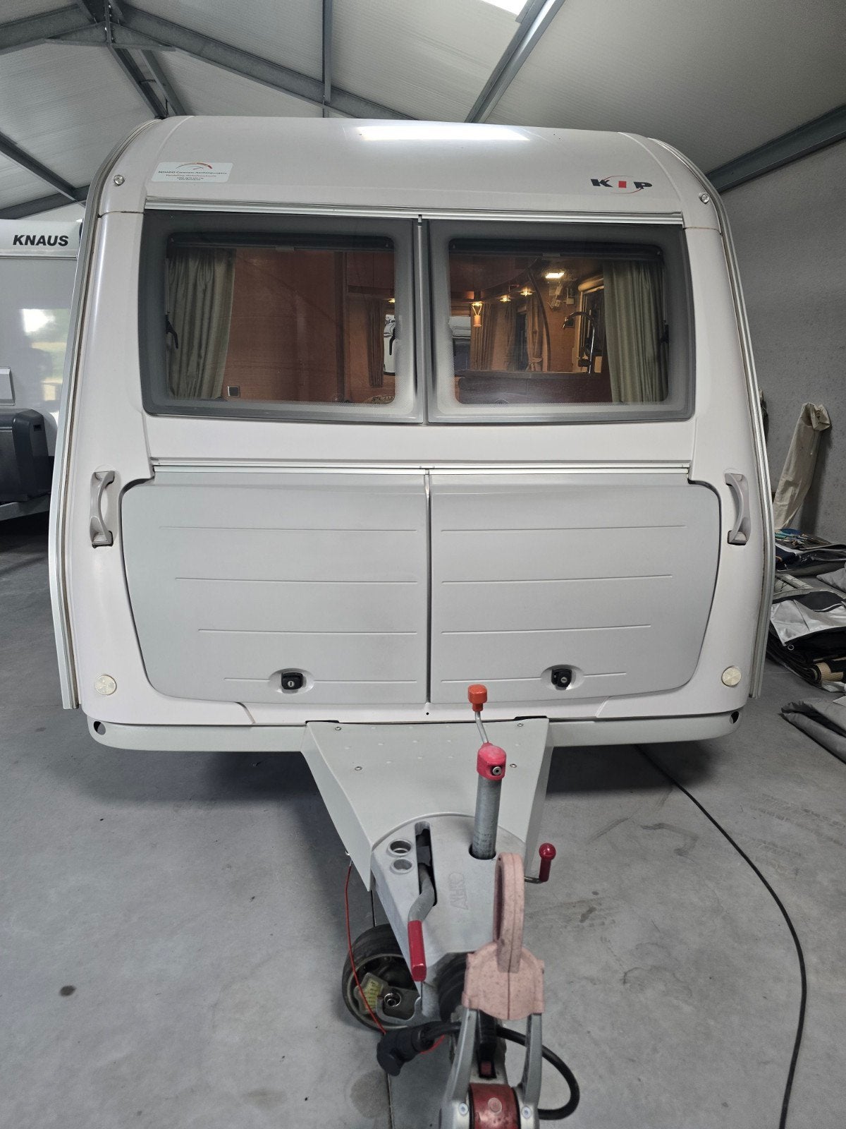 Caravane Kip Greyline 44TDB + Mover + Doréma Onyx + auvent, Grand lit, Jusqu'à 4, 4 à 5 mètres, Kip