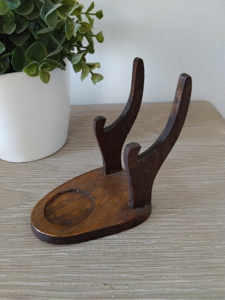 vintage houten staander voor boeken, borden enz, Huis en Inrichting, Ophalen of Verzenden, Zo goed als nieuw, Hout, Vintage