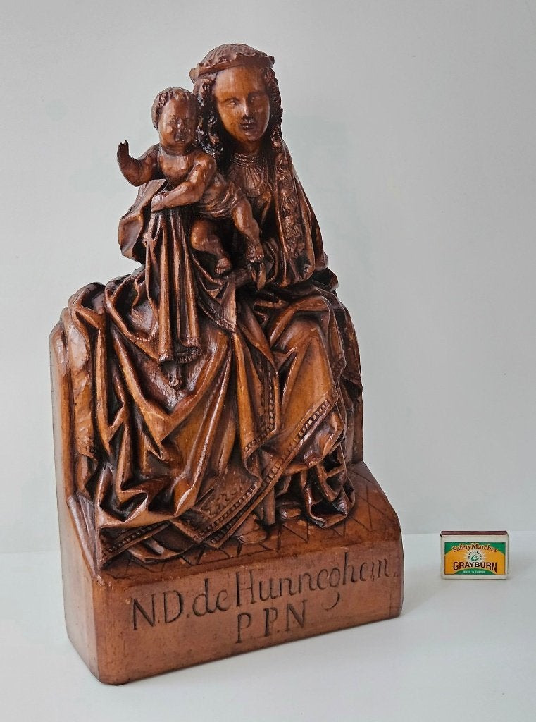 Beeld, N.D. Hunneghem - 42 cm - Gips - 1875, Antiek en Kunst, Gips, Ophalen of Verzenden, Handgemaakt, 20 - 50 cm