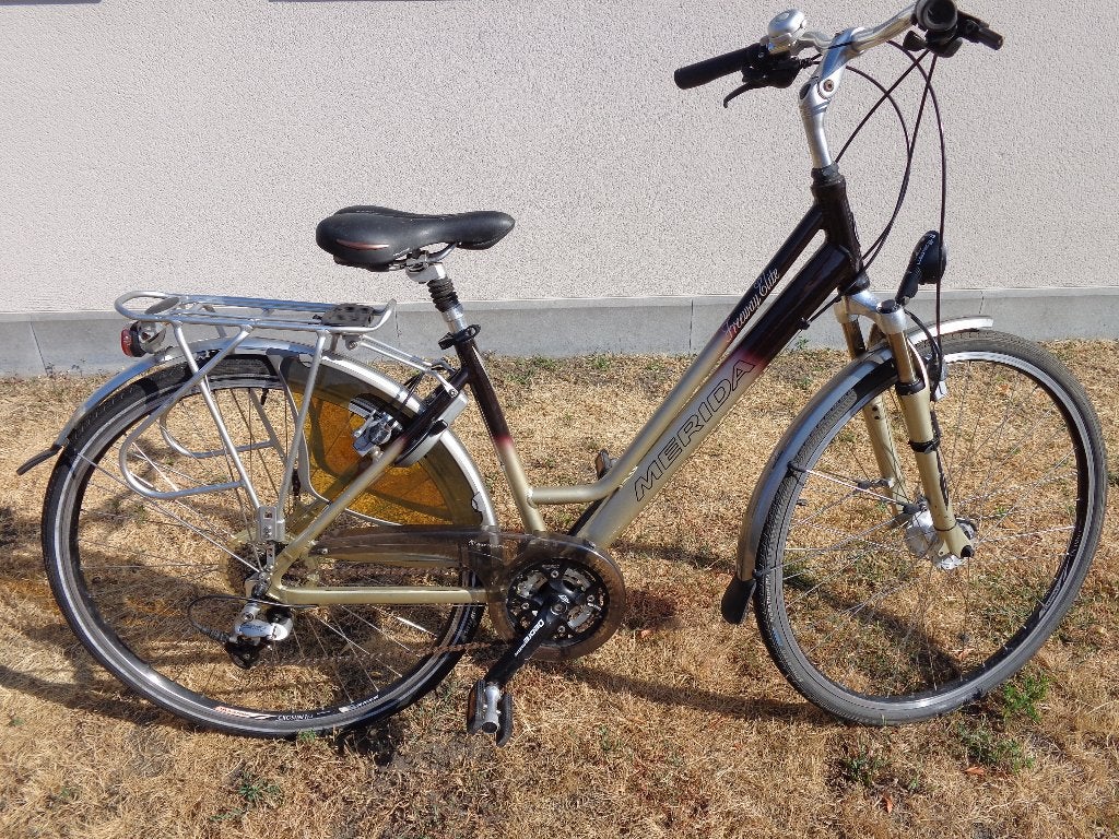 alu damesfiets MERIDA ELITE maat 45, Velgrem, Versnellingen, Zo goed als nieuw, Minder dan 47 cm