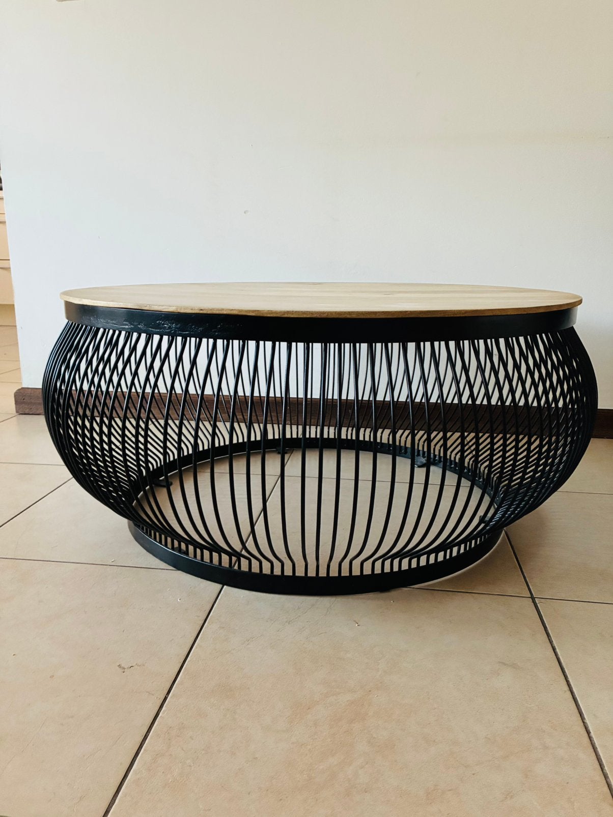 Prachtige salontafel Maison du Monde, Ophalen, Zo goed als nieuw, Metaal