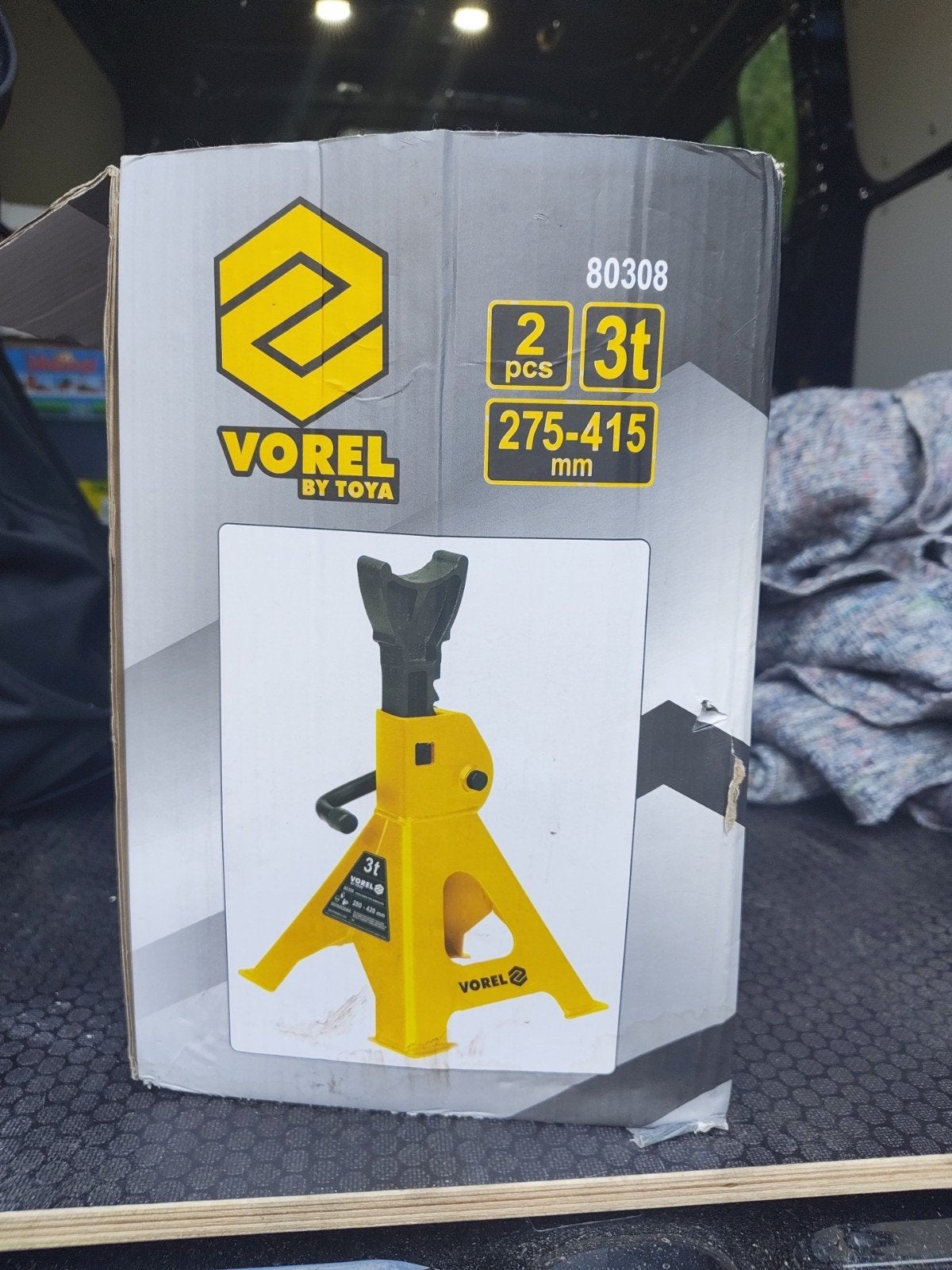 2 Vorel assteunen (3 ton draagvermogen), Ophalen, Nieuw