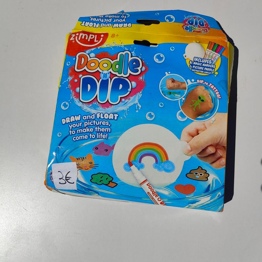 Doodle dip - drijvende tekeningen, Ophalen, Gebruikt, Knutselen