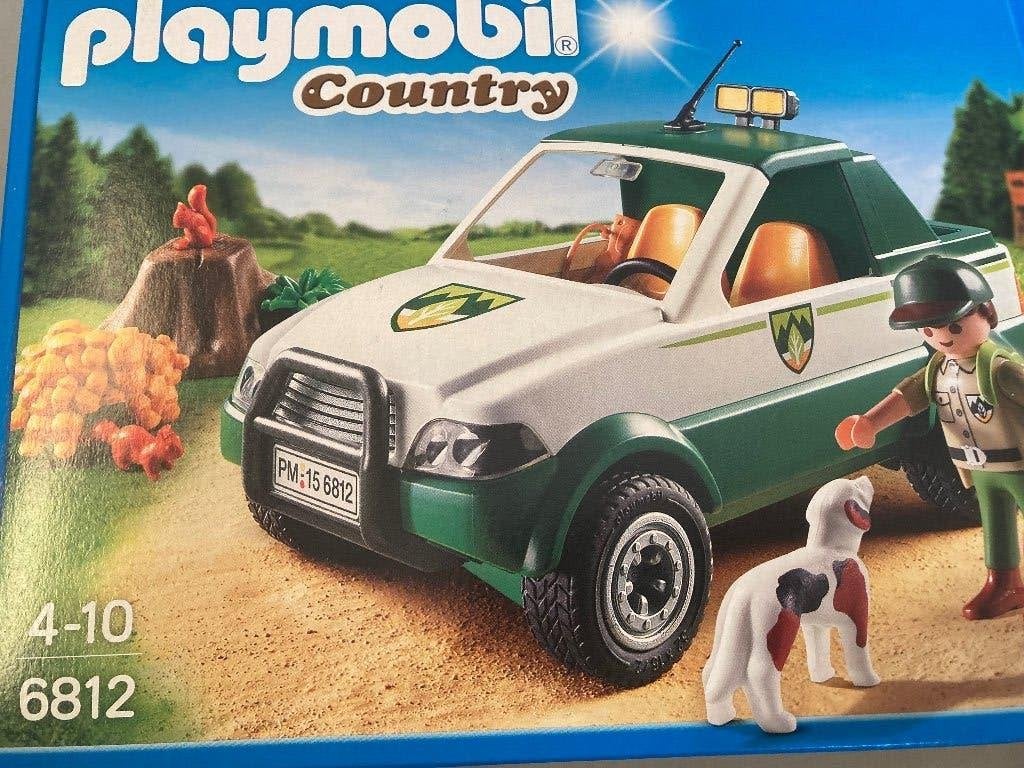 Playmobil - Garde Forestier et son Pick-up 4x4, Comme neuf, Véhicule, Country, Kit complet