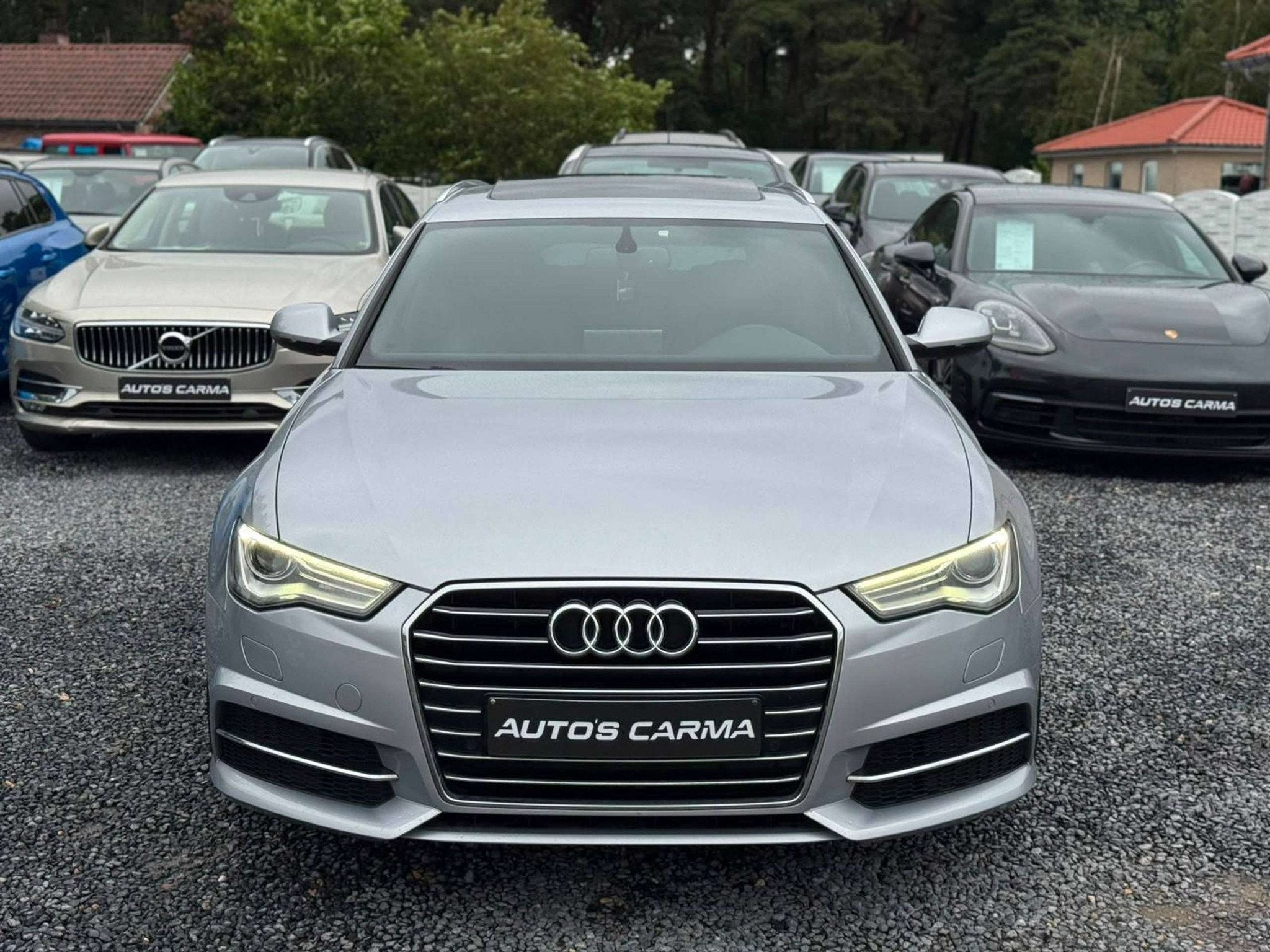 Audi A6 190Pk S-Line Pano CruiseC Airco Led Automaat *, Auto's, Audi, Automaat, Gebruikt, 4 cilinders, Leder