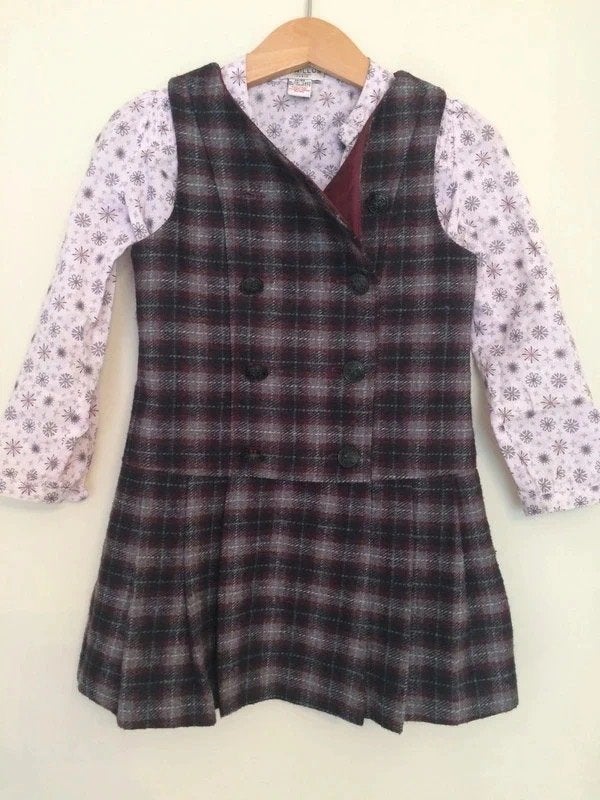 Robe + chemisier Cyrillus, 3 ans, Enfants & Bébés, Enlèvement ou Envoi, Comme neuf, Fille