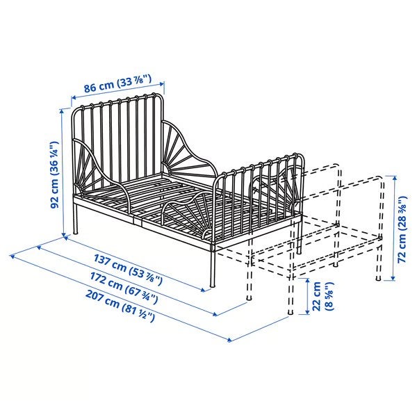 Meegroeibedden IKEA Minnen: 2 stuks, Ophalen, Zo goed als nieuw