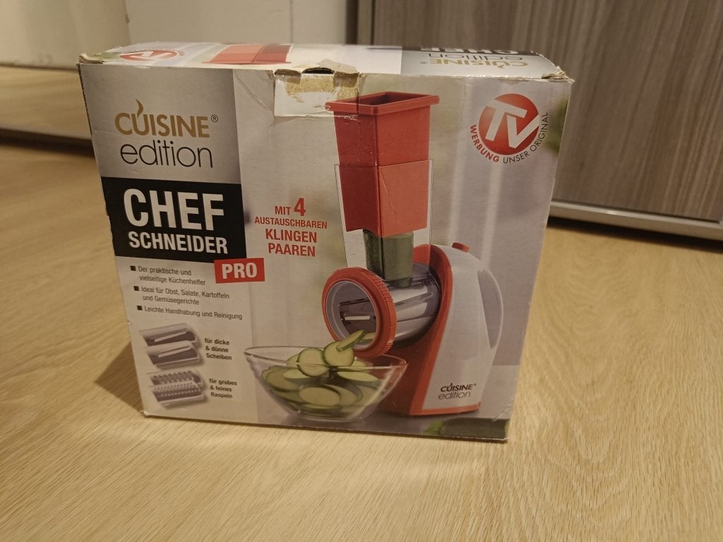 Coupe-légumes électrique, Trancheuse, Enlèvement ou Envoi, Comme neuf, Rouge