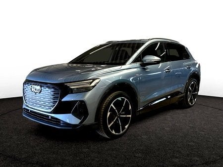 Audi Q4 e-tron 55 S LINE 82 KWH 340 PK QUATTRO, Auto's, Automaat, Blauw, Elektrisch, Q4 e-tron