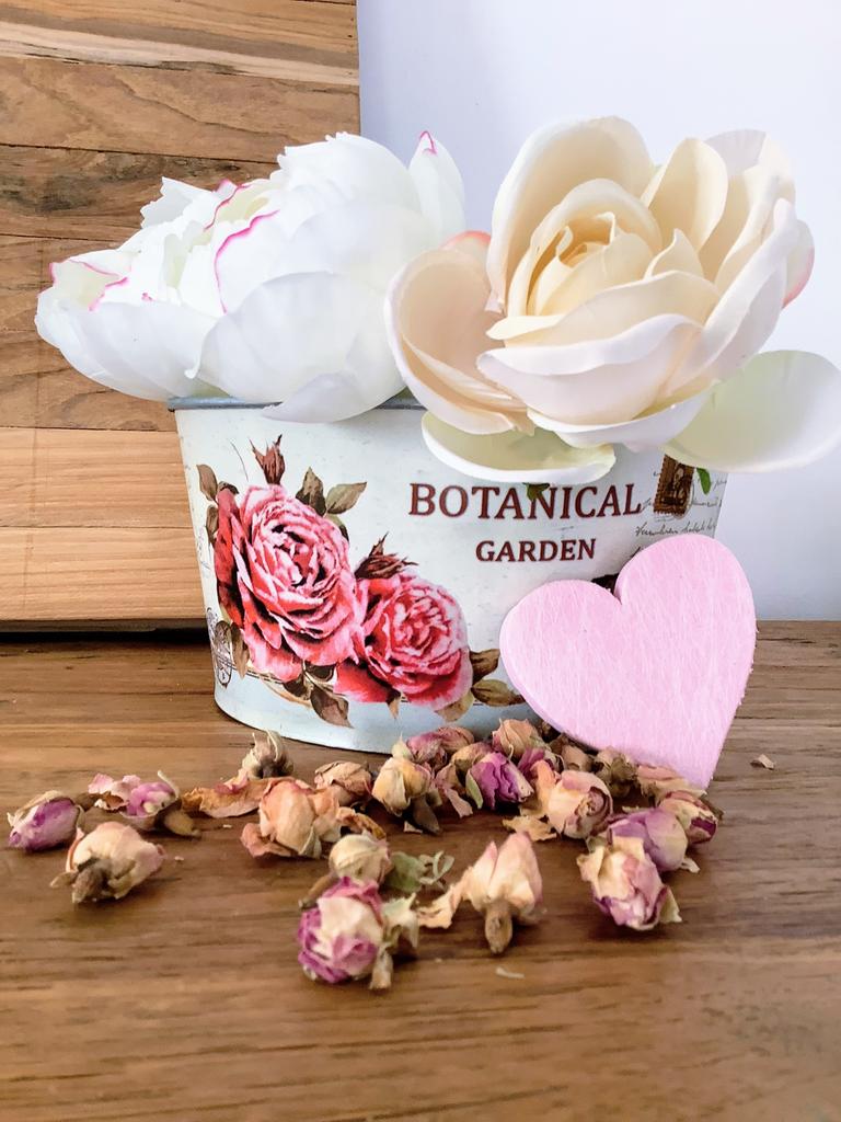 Vintage botanical bloempot, Ophalen of Verzenden, Zo goed als nieuw, Tuin